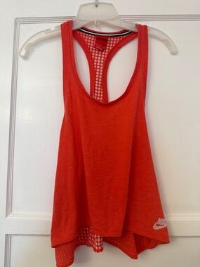 Nike Coral-Red Racerback Tank